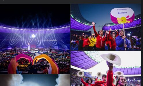 Euphorique: l’entrée de la délégation sportive de Special Olympics Madagascar dans l’Olympiadt Stadium de Berlin